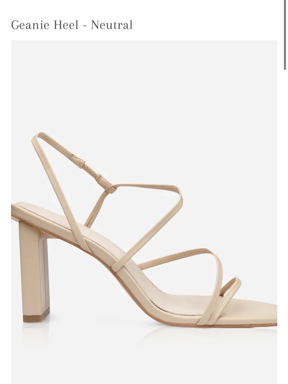 Sol Sana Geanie Heel in Natural / Beige Size 38